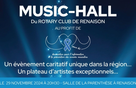 Music-Hall du Rotary Club de Renaison au profit de l'association Pour Lui.